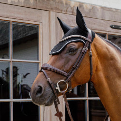 Bonnet anti-mouches Kentucky Wellington Diamond Rope Noir