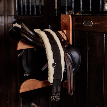 Porte-selles d'équitation Grooming Deluxe en bambou Porte-selles d'équitation Grooming Deluxe en bambou