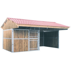 Extension box de prairie La Gée double pente