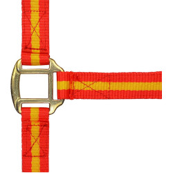 Licol nylon doublé cuir Norton Marine / blanc / bleu