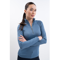 Polo d'équitation femme Harcour respirant