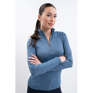 Polo d'équitation femme Harcour respirant