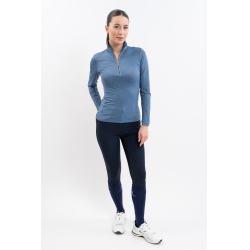 Polo d'équitation femme Harcour respirant