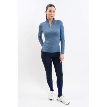 Polo d'équitation femme Harcour respirant
