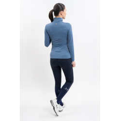 Polo d'équitation femme Harcour respirant