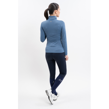 Polo d'équitation femme Harcour respirant