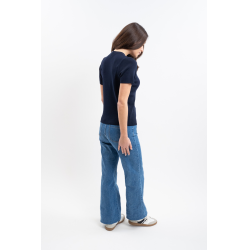 Tee-Shirt Harcour Tzimi femme Marine Bleu marine