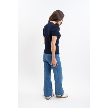 Tee-Shirt Harcour Tzimi femme Marine Bleu marine