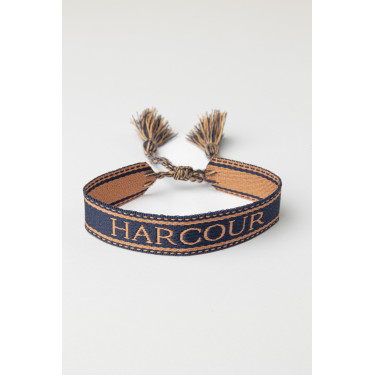 Bracelet Baya Harcour Marine / abricot Bleu marine