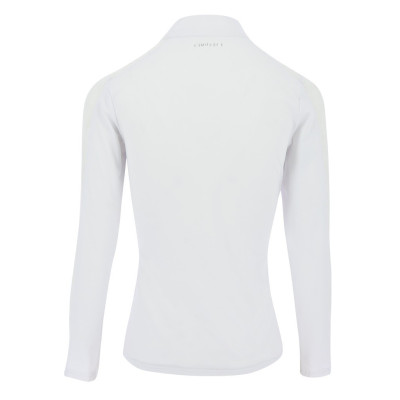 Polo Equithème Pekin manches longues Blanc