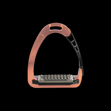 Etriers Acavallo Arena AluPro Or rose Noir