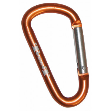 Mousqueton Pompier Aluminium T de T Orange / argenté