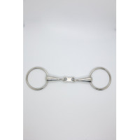Mors simple double brisure lien plat 19 mm Harcour Inox Gris