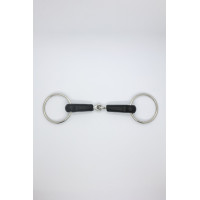 Mors simple caoutchouc Harcour Inox Gris