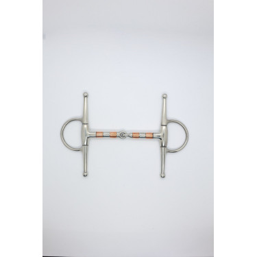 Mors aiguille rouleaux laiton 13 mm Harcour Inox Gris