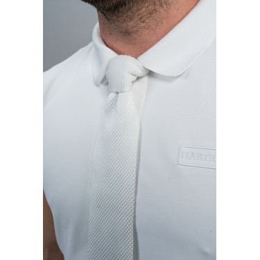 Cravate d'équitation blanche Harcour Corbi