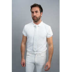 Cravate d'équitation blanche Harcour Corbi