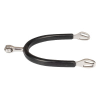 Éperons Inox Pro-Light à boule revêtus de caoutchouc
