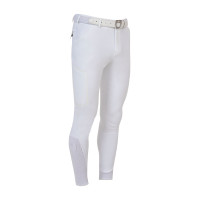 Pantalon homme slim fit Equestro Ridertechnology coutures thermosoudées Blanc