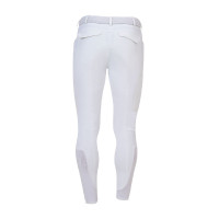 Pantalon homme slim fit Equestro Ridertechnology coutures thermosoudées Blanc