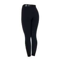 Pantalon slim fit femme Equestro Ridertechnology coutures thermosoudées Noir