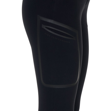 Pantalon slim fit femme Equestro Ridertechnology coutures thermosoudées Noir Pantalon slim fit femme Equestro Ridertechnology coutures thermosoudées Noir