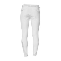 Pantalon homme slim fit Equestro Ridertechnology full grip Blanc Pantalon homme slim fit Equestro Ridertechnology full grip Blanc