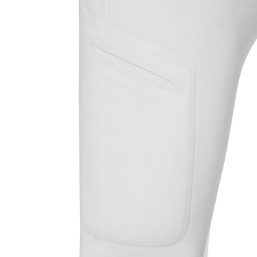 Pantalon homme slim fit Equestro Ridertechnology full grip Blanc