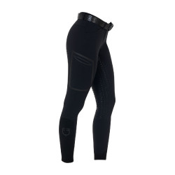 Pantalon slim femme Equestro Ridertechnology full grip Noir Pantalon slim femme Equestro Ridertechnology full grip Noir