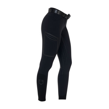 Pantalon slim femme Equestro Ridertechnology full grip Noir Pantalon slim femme Equestro Ridertechnology full grip Noir