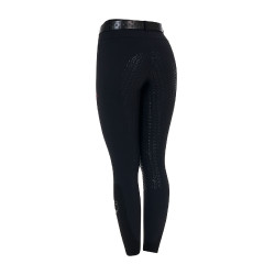 Pantalon slim femme Equestro Ridertechnology full grip Noir Pantalon slim femme Equestro Ridertechnology full grip Noir