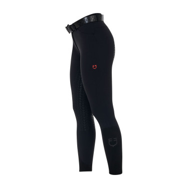 Pantalon slim femme Equestro Ridertechnology full grip Noir Pantalon slim femme Equestro Ridertechnology full grip Noir