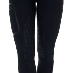 Pantalon slim femme Equestro Ridertechnology full grip Noir Pantalon slim femme Equestro Ridertechnology full grip Noir