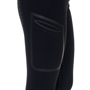Pantalon slim femme Equestro Ridertechnology full grip Noir Pantalon slim femme Equestro Ridertechnology full grip Noir