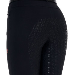 Pantalon slim femme Equestro Ridertechnology full grip Noir Pantalon slim femme Equestro Ridertechnology full grip Noir