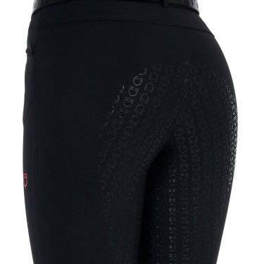 Pantalon slim femme Equestro Ridertechnology full grip Noir Pantalon slim femme Equestro Ridertechnology full grip Noir