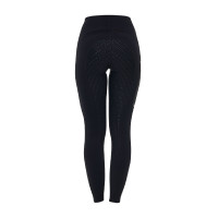 Leggings femme Equestro Ridertechnology taille haute full grip Noir