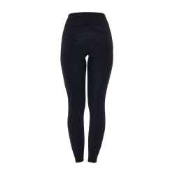 Leggings femme Equestro Ridertechnology taille haute full grip Noir Leggings femme Equestro Ridertechnology taille haute full grip Noir