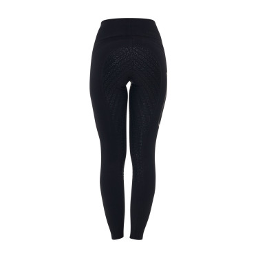 Leggings femme Equestro Ridertechnology taille haute full grip Noir Leggings femme Equestro Ridertechnology taille haute full grip Noir