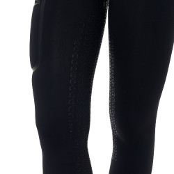 Leggings femme Equestro Ridertechnology taille haute full grip Noir Leggings femme Equestro Ridertechnology taille haute full grip Noir