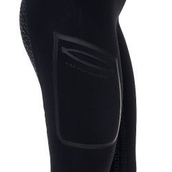 Leggings femme Equestro Ridertechnology taille haute full grip Noir Leggings femme Equestro Ridertechnology taille haute full grip Noir