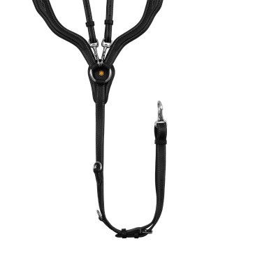 Collier de chasse Equestro anatomique en cuir avec martingale amovible Collier de chasse Equestro anatomique en cuir avec martingale amovible