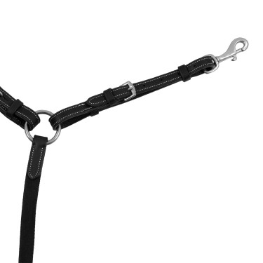 Collier de chasse Equestro anatomique en cuir avec martingale amovible Collier de chasse Equestro anatomique en cuir avec martingale amovible