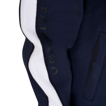 Sweat à capuche Equestro en coton pour fille avec fermeture éclair frontale Marine blazer Bleu marine Sweat à capuche Equestro en coton pour fille avec fermeture éclair frontale Marine blazer Bleu marine