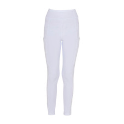 Legging Equestro fille avec découpes perforées Blanc