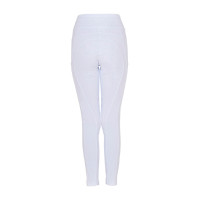 Legging Equestro fille avec découpes perforées Blanc
