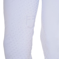 Legging Equestro fille avec découpes perforées Blanc