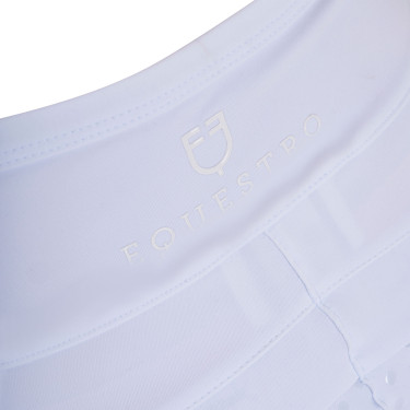 Legging Equestro fille avec découpes perforées Blanc