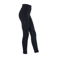 Legging Equestro fille avec découpes perforées Noir Legging Equestro fille avec découpes perforées Noir