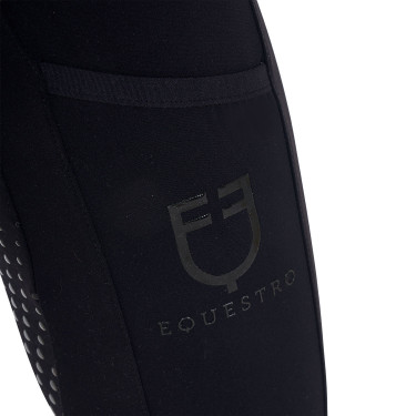 Legging Equestro fille avec découpes perforées Noir Legging Equestro fille avec découpes perforées Noir